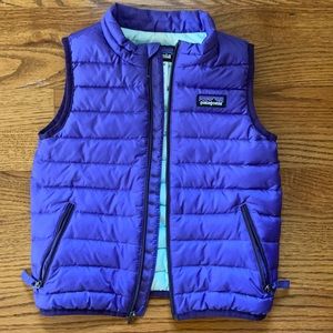 Girls purple Patagonia puffer vest